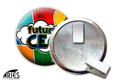 Wearable Clip With Flat Badge