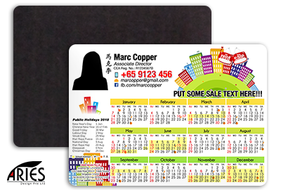 Calendar Flat Fridge Magnet