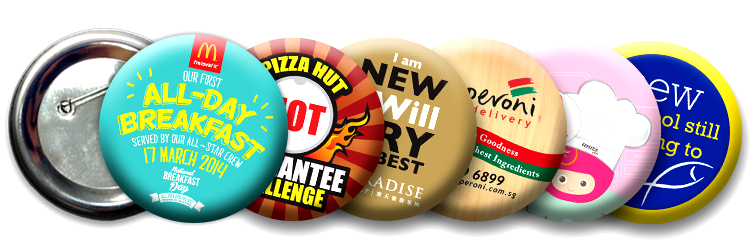 Service Catering Button Badges